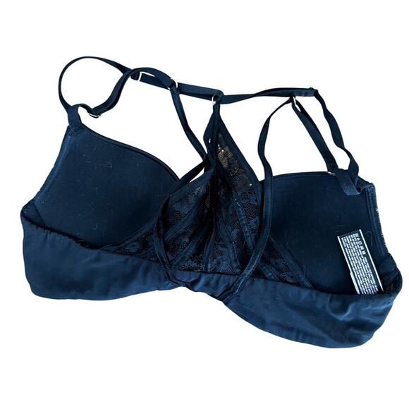 Victoria's Secret Very Sexy Push-up 32B Black and Tan Lace Women's - Picture 2 of 3